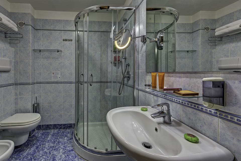 Free toiletries, hair dryer, towels