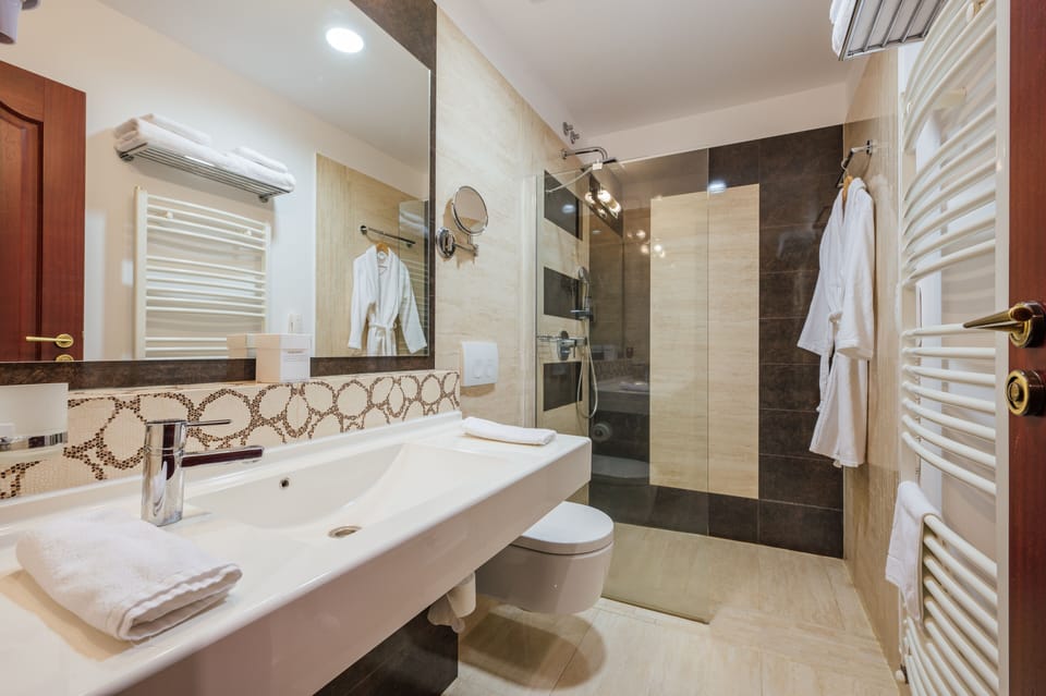 Standard Single Room | Bathroom | Rainfall showerhead, free toiletries, hair dryer, bathrobes