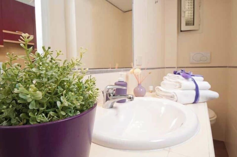 Apartment, 1 Bedroom, Garden View | Bathroom | Hair dryer, soap