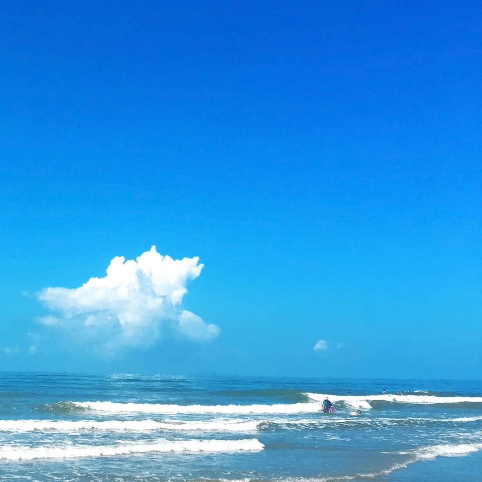 On the beach