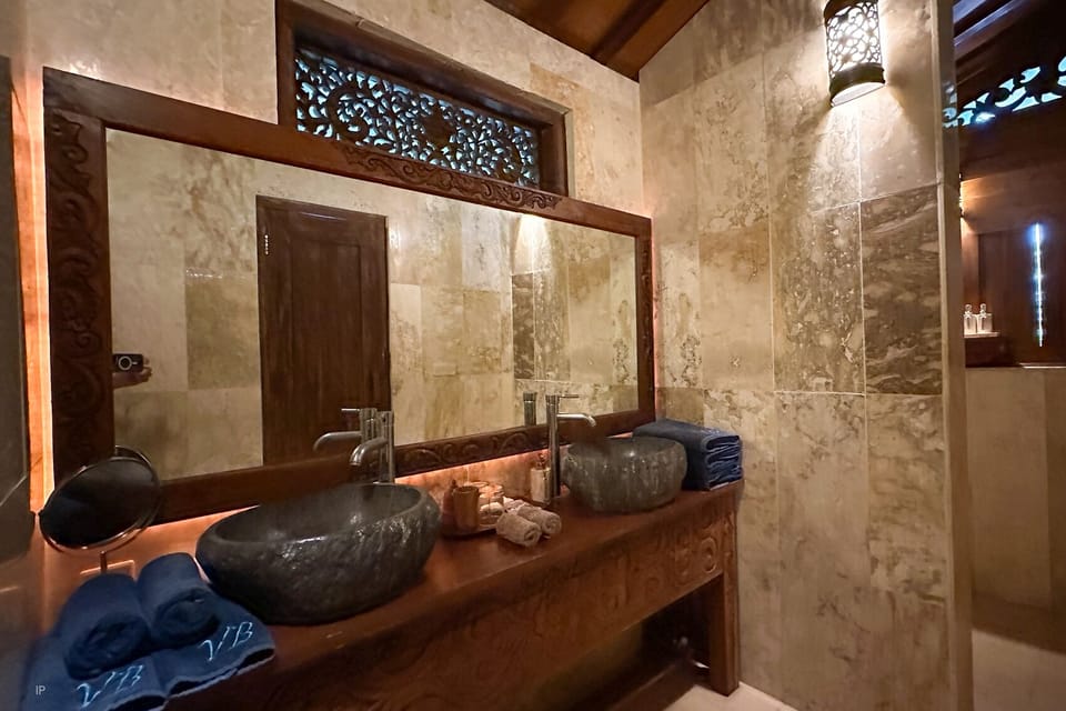 Deluxe Villa, 2 Bedrooms, Private Pool | Bathroom | Shower, free toiletries, hair dryer, bathrobes