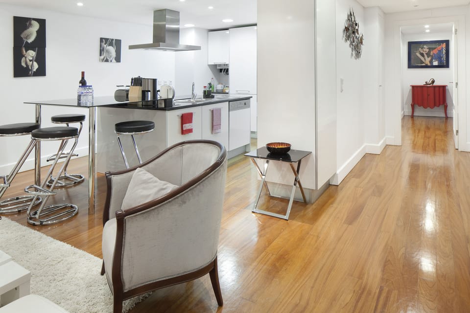 Apartment, 2 Bedrooms | Living room | LED TV, video-game console, DVD player, computer