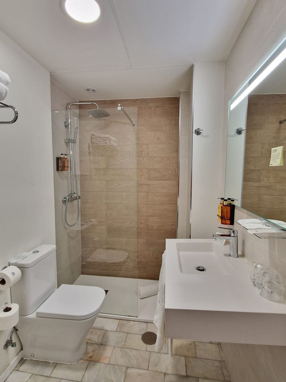 Free toiletries, hair dryer, towels, soap