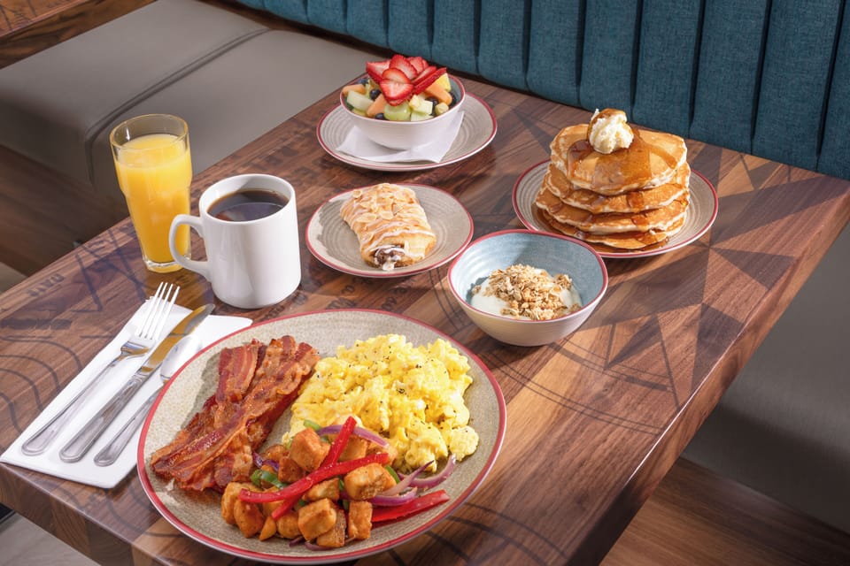 Free daily buffet breakfast