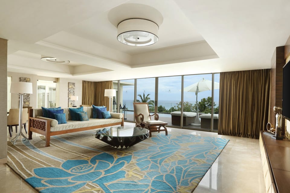 Presidential Suite, 1 Bedroom, Non Smoking, Balcony (Oceanfront) | Living room | 42-inch LCD TV with cable channels, TV