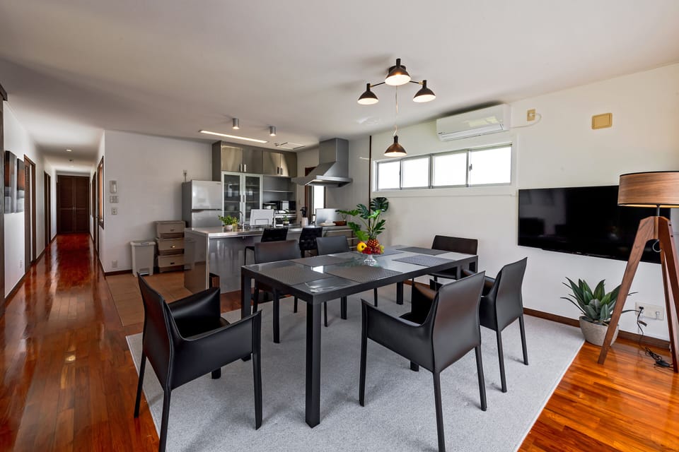 Villa | Living area | 40-inch flat-screen TV with digital channels