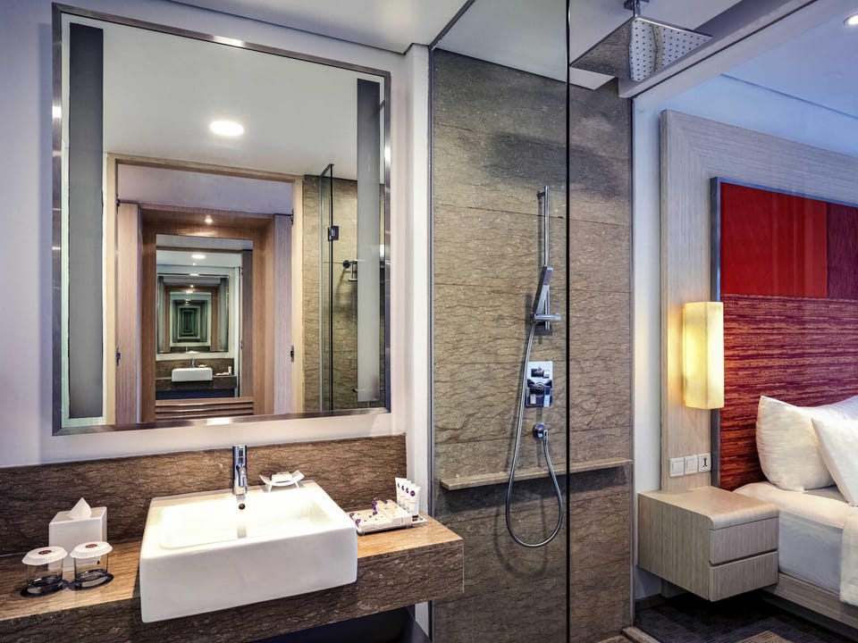 In-room safe, desk, laptop workspace, blackout drapes