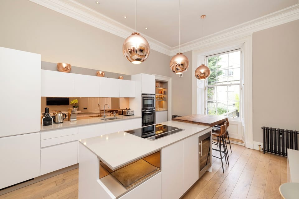 Apartment | Private kitchen | Fridge, microwave, oven, stovetop