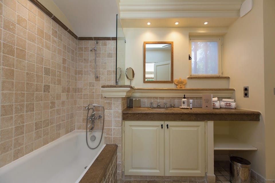 Superior Double Room | Bathroom | Shower, hair dryer, bathrobes, slippers