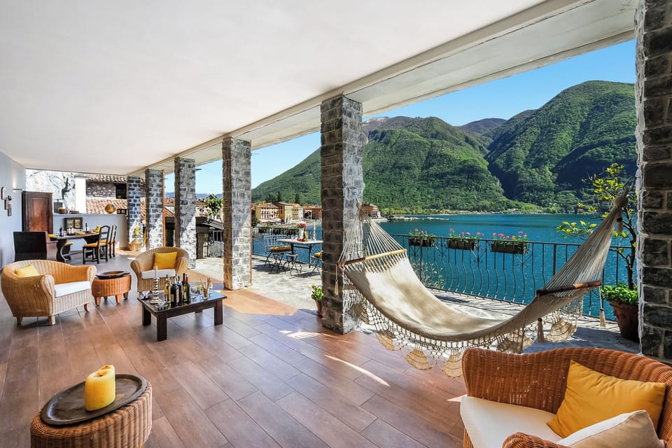 Honeymoon Villa, 2 Bedrooms, 2 Bathrooms, Lakeside (La Torre Di Porlezza) | Terrace/patio