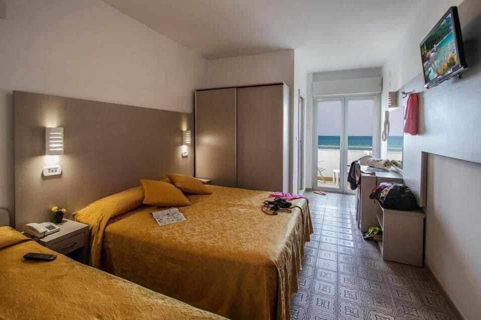 Comfort Quadruple Room, Balcony, Sea View | In-room safe, desk, free cribs/infant beds, free WiFi