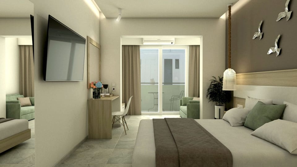 Suite, Pool View | Soundproofing, free WiFi