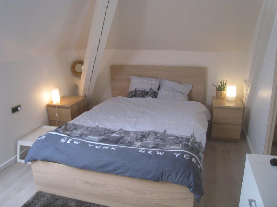Chambre double avec salle d'eau privative | WiFi (free), individually decorated, individually furnished, bed sheets