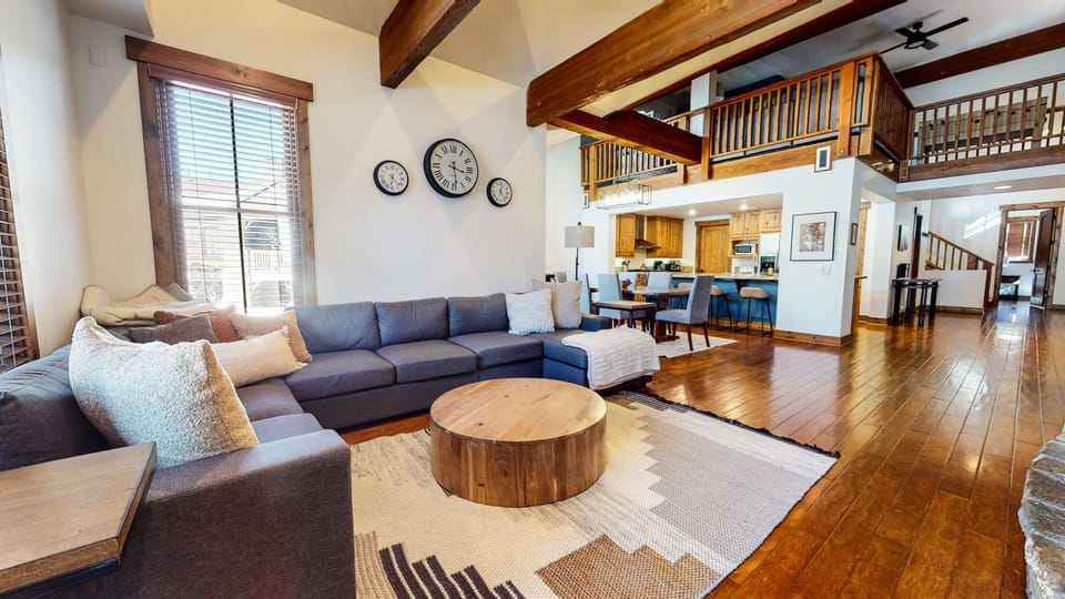 Townhome, 2 Bedrooms | Living area | Smart TV, fireplace