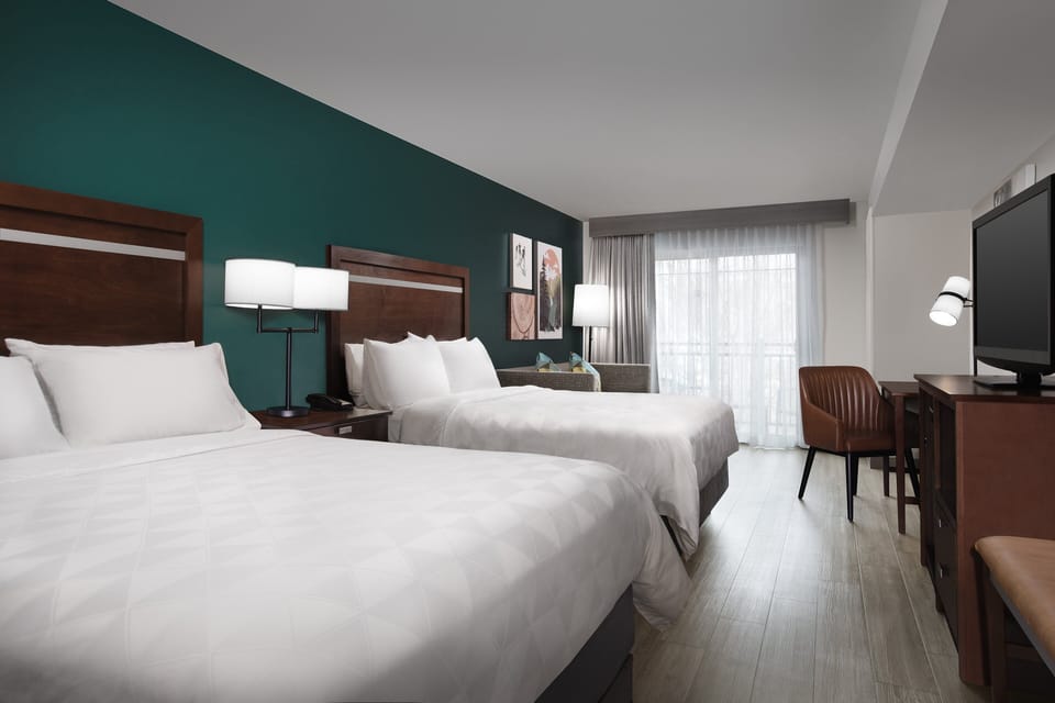 In-room safe, desk, laptop workspace, blackout drapes