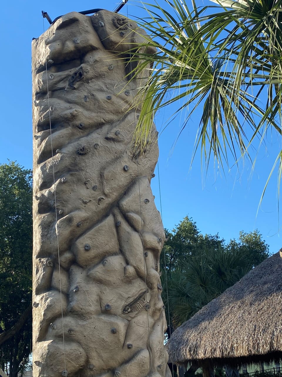 Outdoor rock climbing