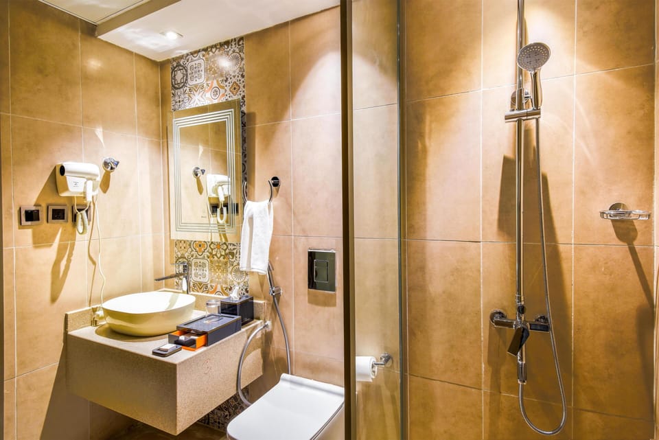 Bathrobes, slippers, towels
