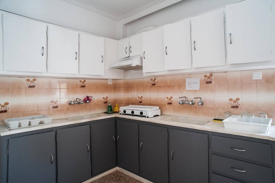 Fridge, stovetop, cookware/dishes/utensils
