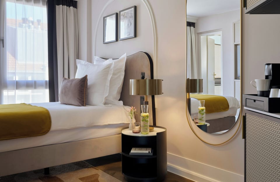 In-room safe, desk, laptop workspace, blackout drapes