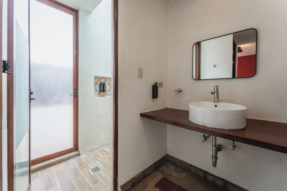 Junior Suite, 1 Queen Bed, Private Pool | Bathroom | Shower, free toiletries, towels, soap