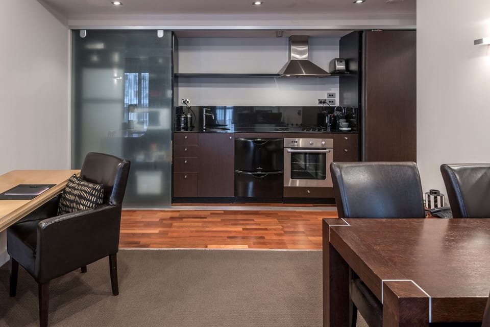 Two Bedroom Apartment | Private kitchen | Fridge, microwave, oven, dishwasher