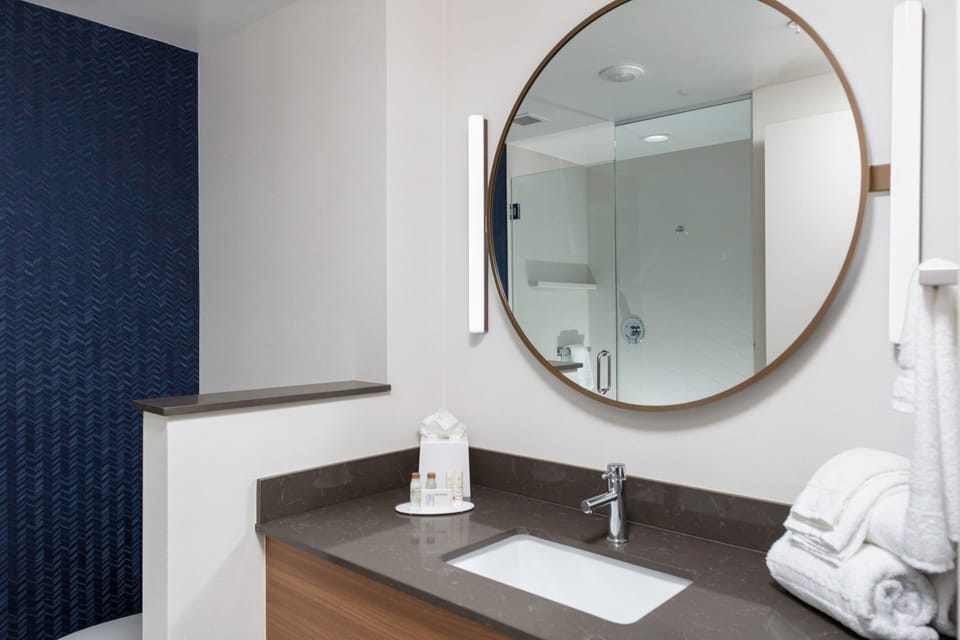 Free toiletries, hair dryer, towels