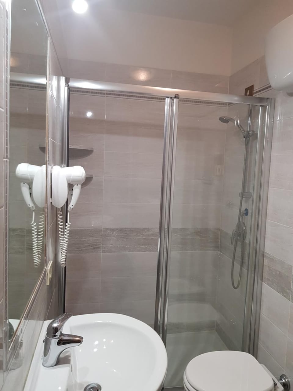 Shower, hair dryer