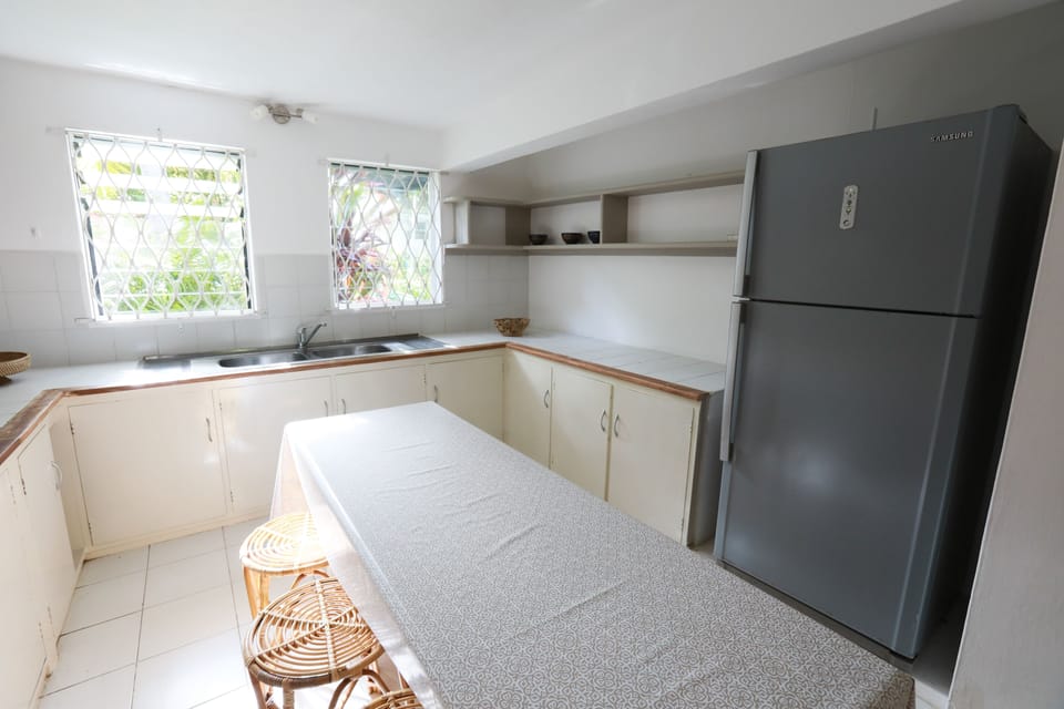 Apartment, 2 Bedrooms (Garden Side) | Private kitchen | Fridge, electric kettle