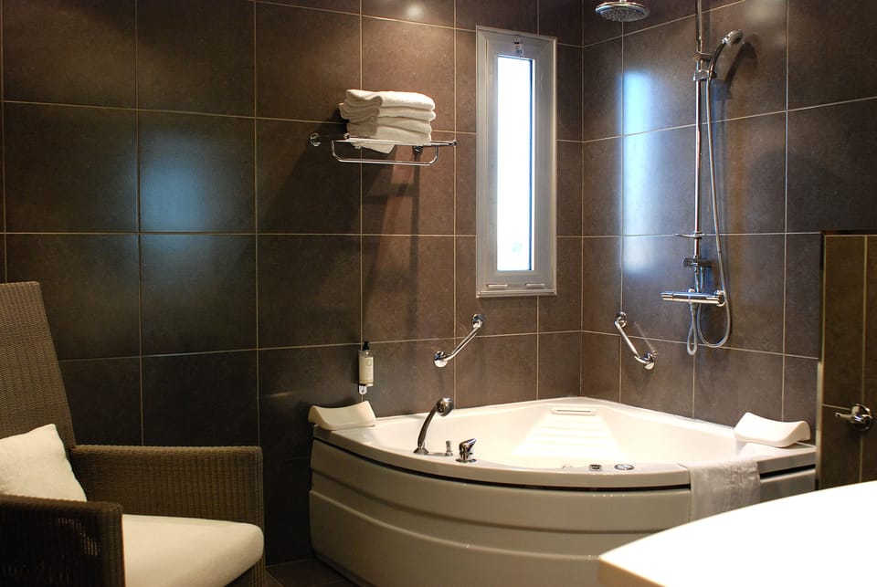 Free toiletries, hair dryer, towels