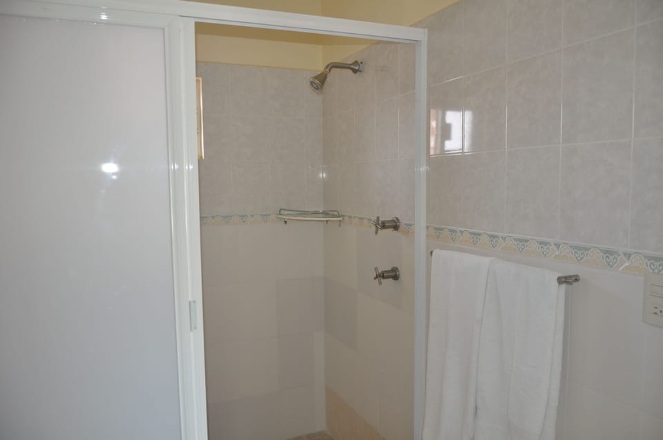 Standard Room | Bathroom | Shower, rainfall showerhead, towels, soap