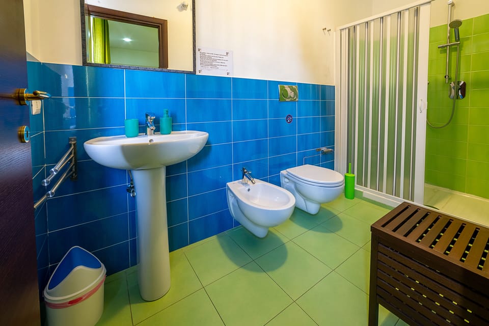 Basic Double Room, Private Bathroom | Bathroom | Shower, free toiletries, hair dryer, bathrobes