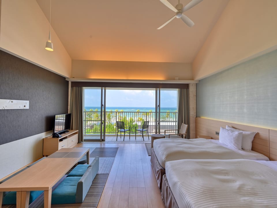 Garden Terrace Ocean View, Extra bed or Futon (Max4) for 3rd person and more | In-room safe, blackout drapes, free WiFi, bed sheets