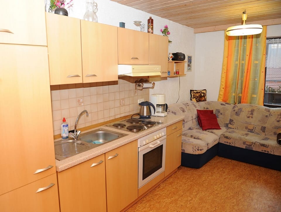 Condo, 2 Bedrooms (Hofblick) | Private kitchen | Fridge, microwave, oven, coffee/tea maker