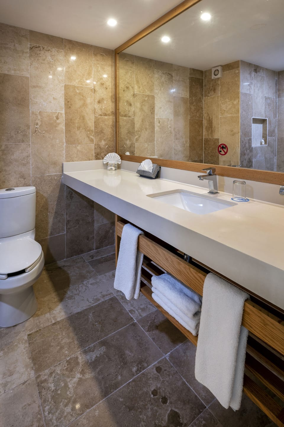 Shower, eco-friendly toiletries, hair dryer, towels