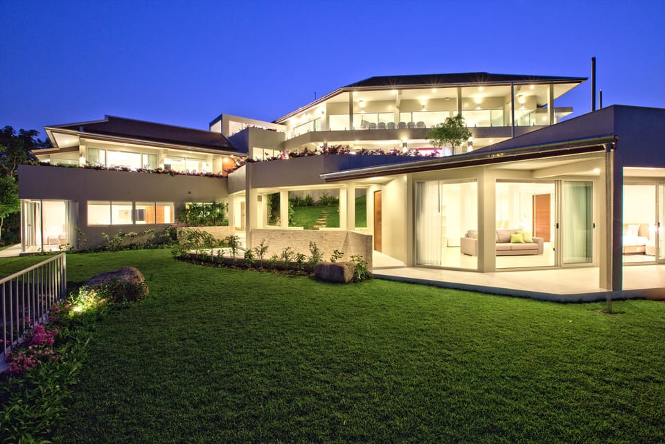 Front of property - evening/night