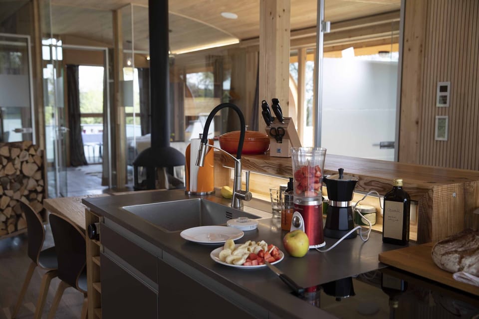 House, Balcony | Private kitchen | Coffee/tea maker, full-size fridge, oven, stovetop
