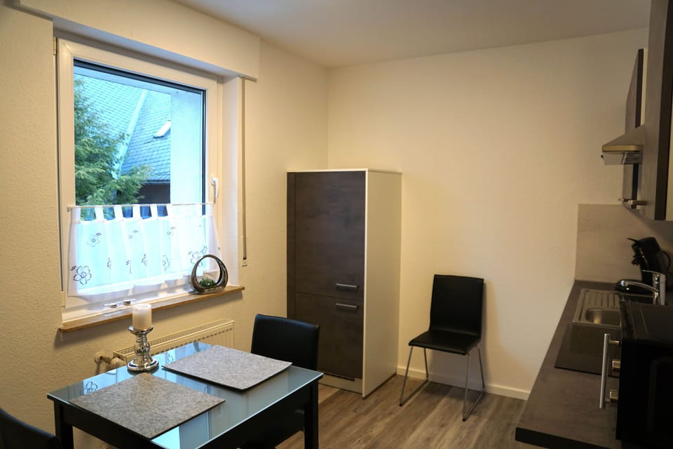 Apartment, Balcony | Private kitchen | Fridge, microwave, oven, stovetop