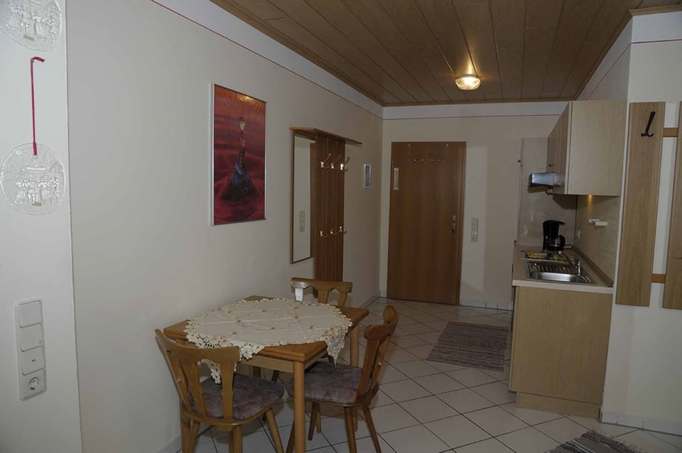 Apartment | Private kitchen | Fridge, stovetop, coffee/tea maker, electric kettle