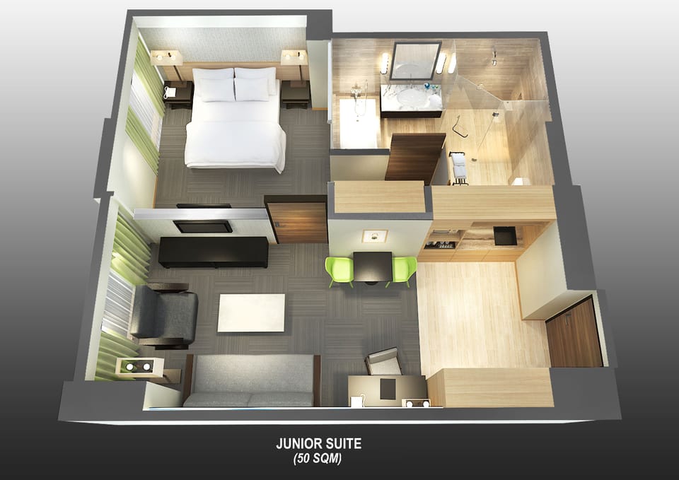 Junior Suite, 1 King Bed | Floor plan