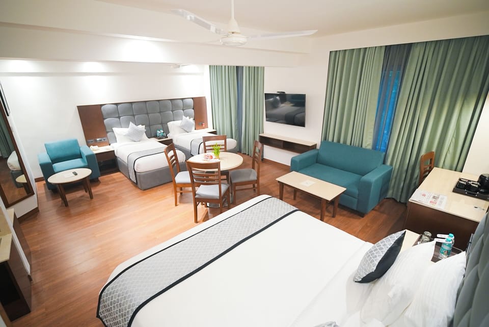 Family Studio Suite | Premium bedding, in-room safe, soundproofing, WiFi (free)