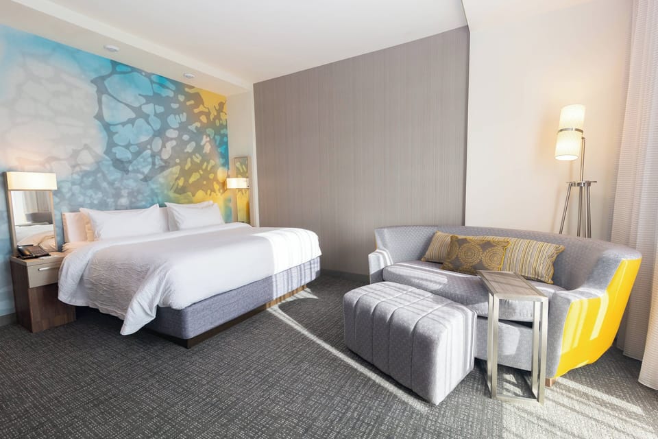 Room, 1 King Bed with Sofa bed | Desk, laptop workspace, blackout drapes, iron/ironing board