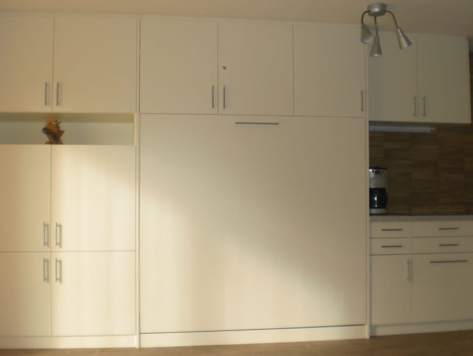 Apartment | Private kitchen | Fridge, microwave, stovetop, coffee/tea maker