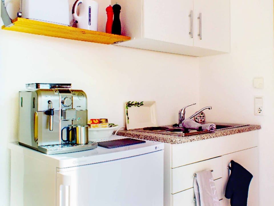 Villa | Private kitchenette | Fridge, microwave, oven, stovetop