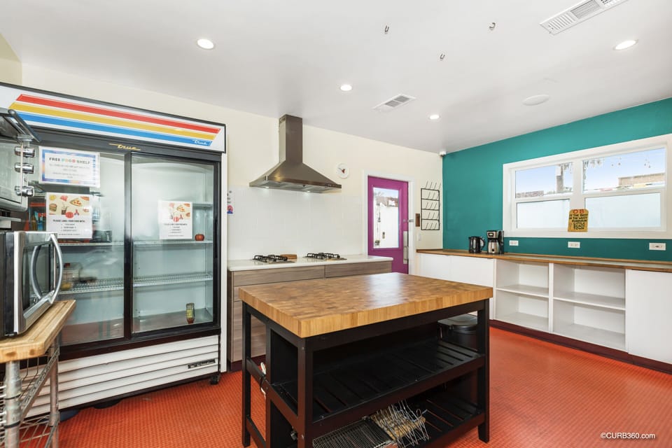 Shared fridge, microwave