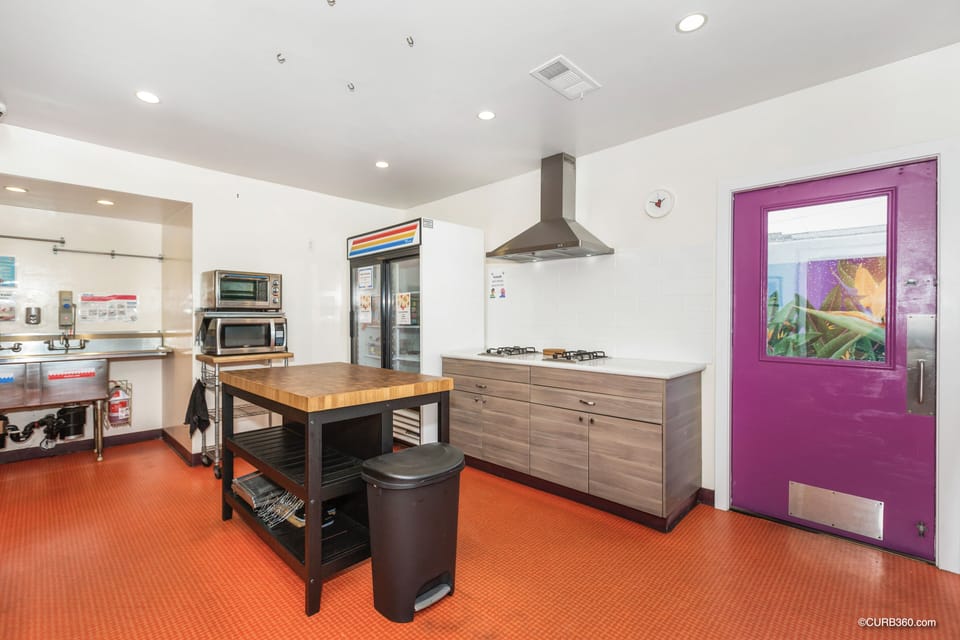 Shared fridge, microwave