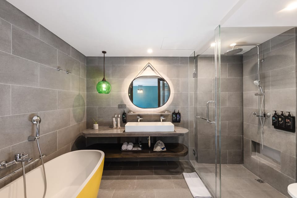 Swagger | Bathroom | Eco-friendly toiletries, hair dryer, bathrobes, slippers