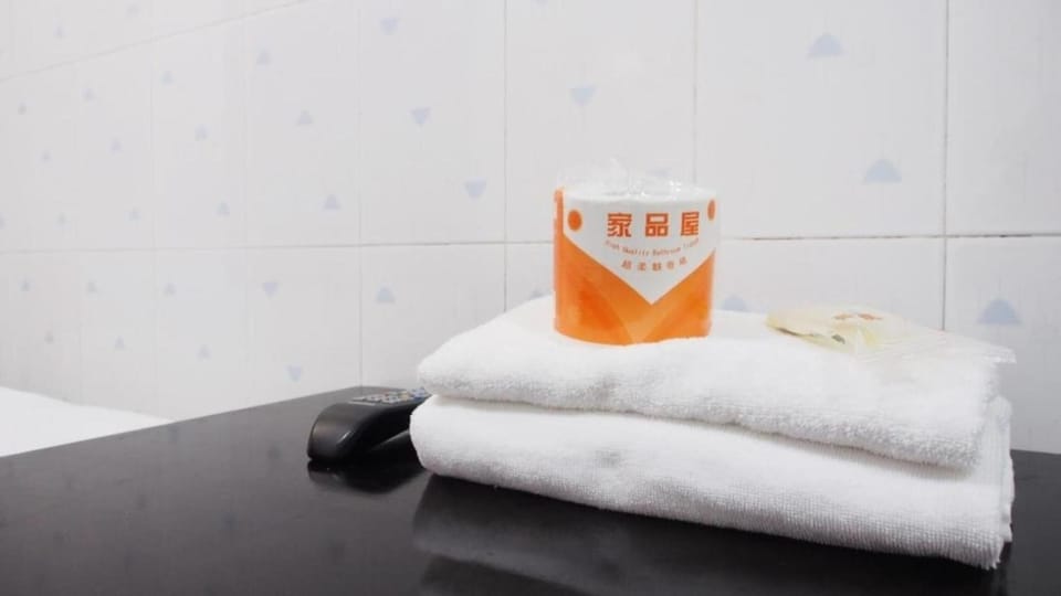 Shower, hydromassage showerhead, hair dryer, toilet paper