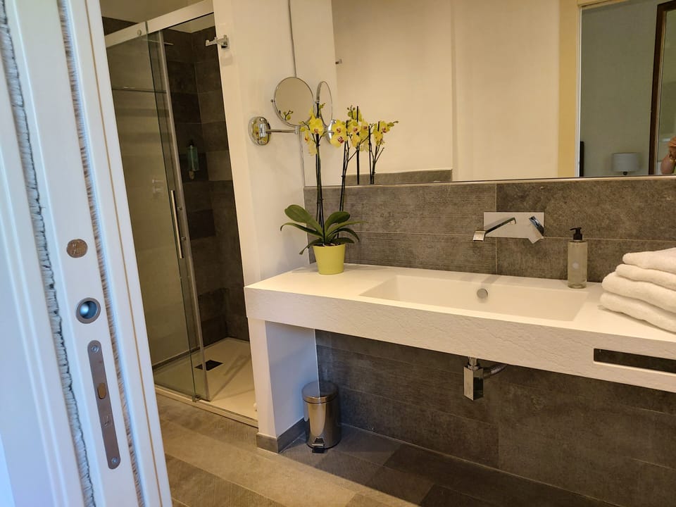 Double Room | Bathroom | Shower, free toiletries, hair dryer, slippers