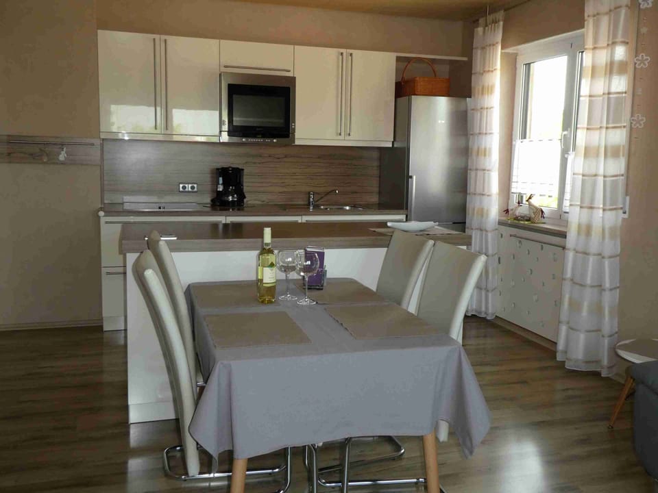 Apartment, Patio | Private kitchen | Full-size fridge, oven, dishwasher, toaster