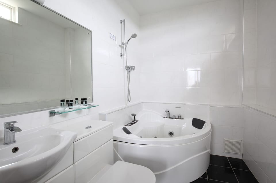 Executive Double Room | Bathroom | Shower, hair dryer, towels